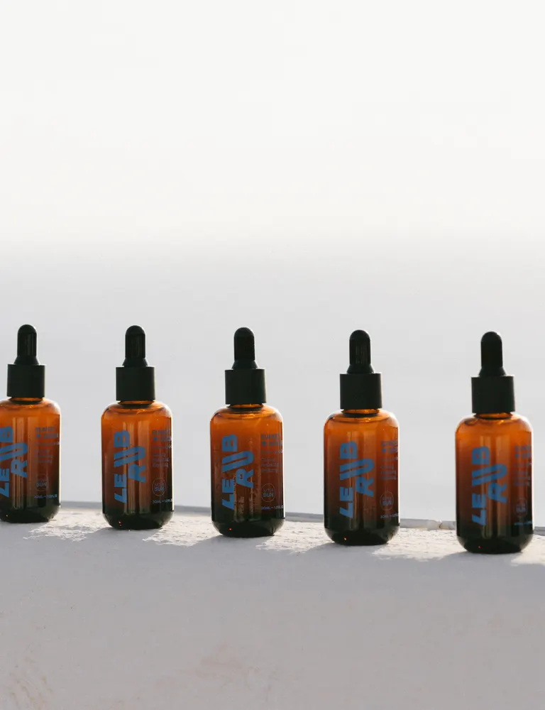 Amber serum dropper bottles